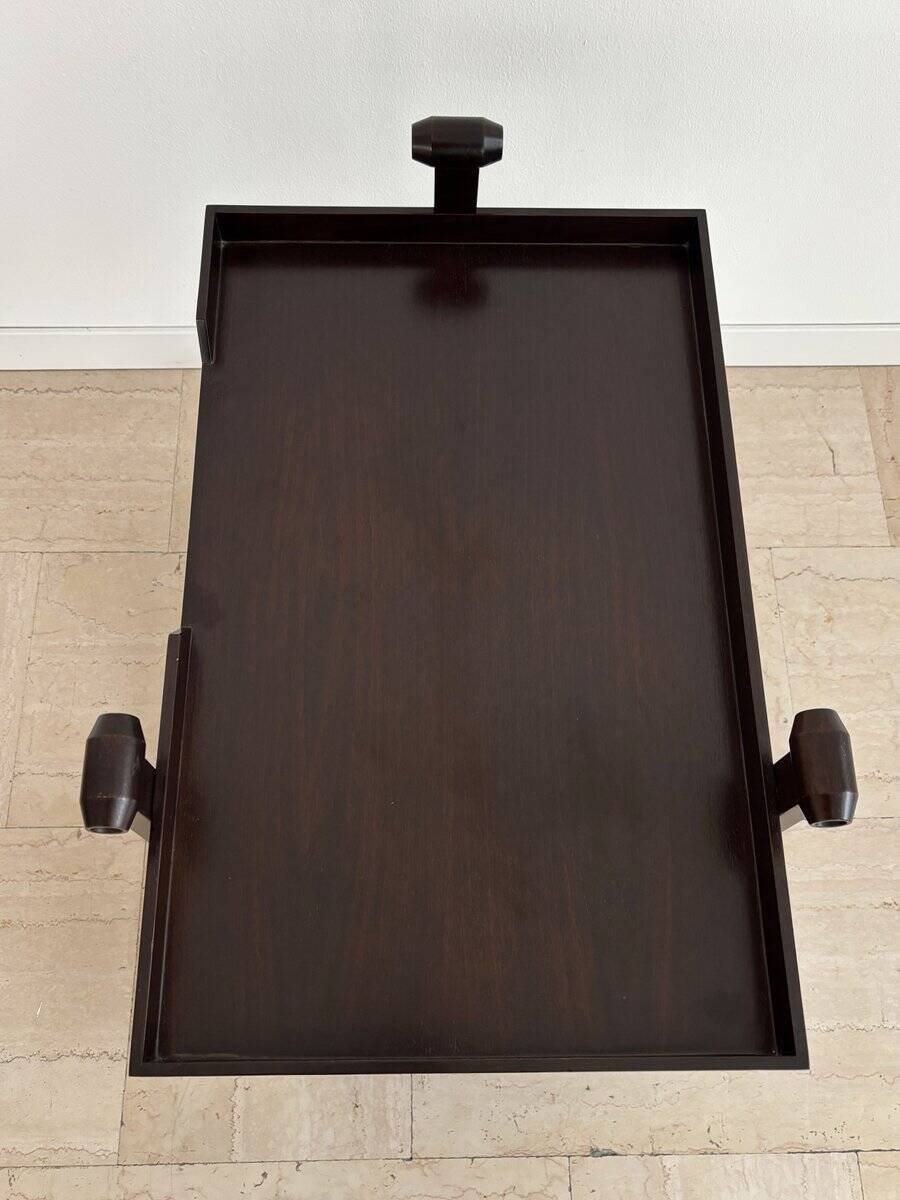 Dark Wood Bar Trolley by Franco Albini for Poggi Pavia, 1970s