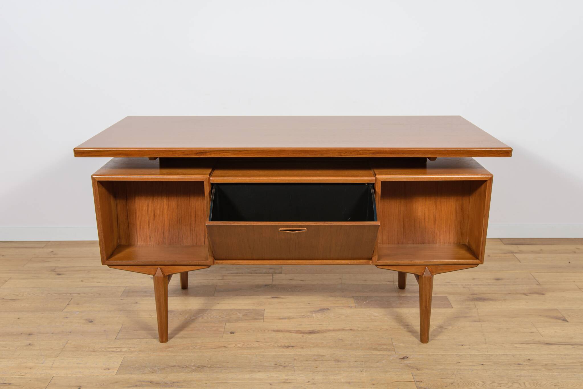 Mid-Century Freestanding Teak Desk, Denmark, 1960s