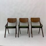 Set of 3 Danish dining chairs Arne Hovmand Olsen 1950