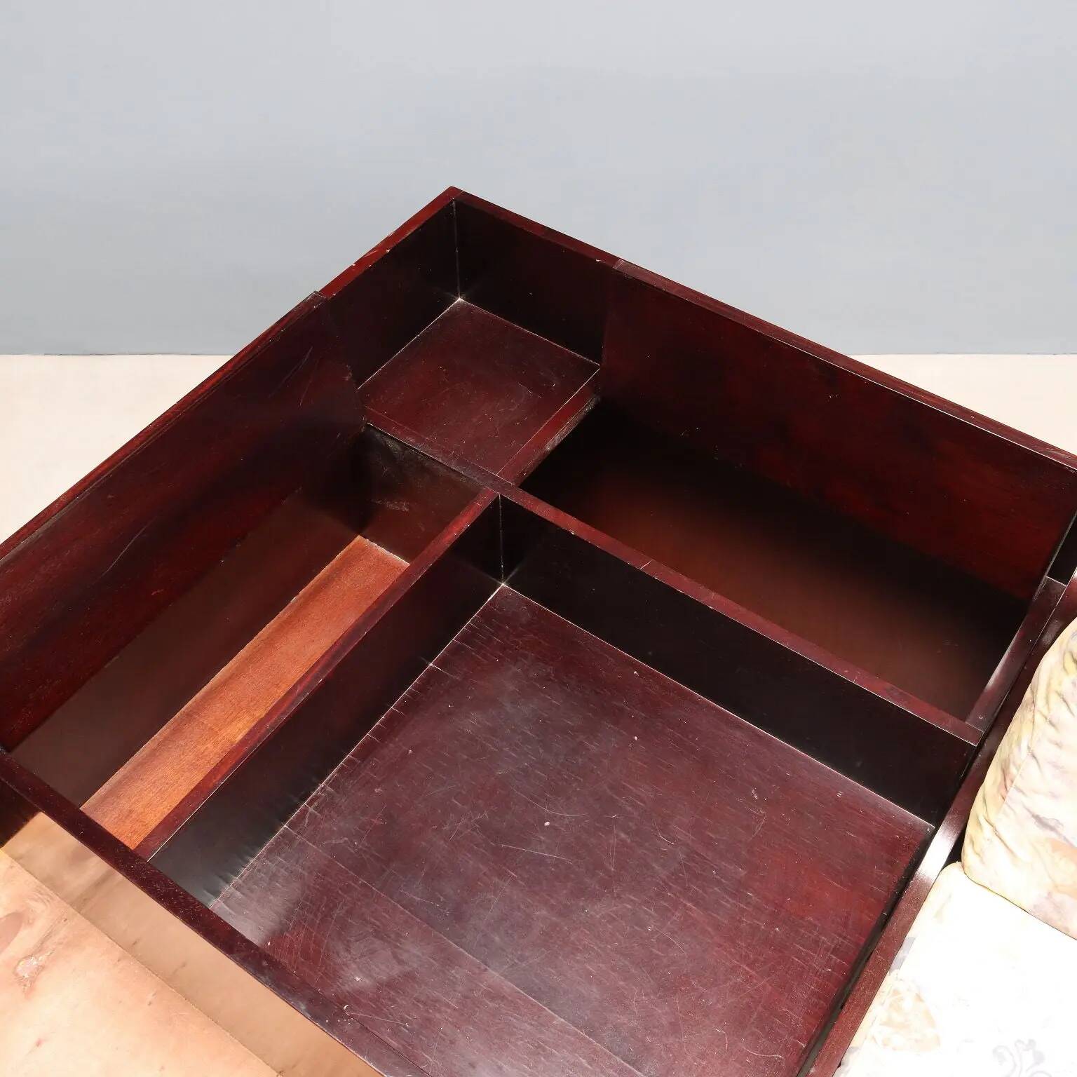 Light simple old marine style in mahogany veneer Italy 20th century