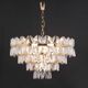 Chandelier Kalmar 'Corina', gilded brass and glass, Austria, 1970.