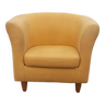 Fauteuil club jaune vintage