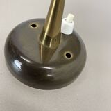 brass and metal diabolo stilnovo style theatre wall light, italy 1950s