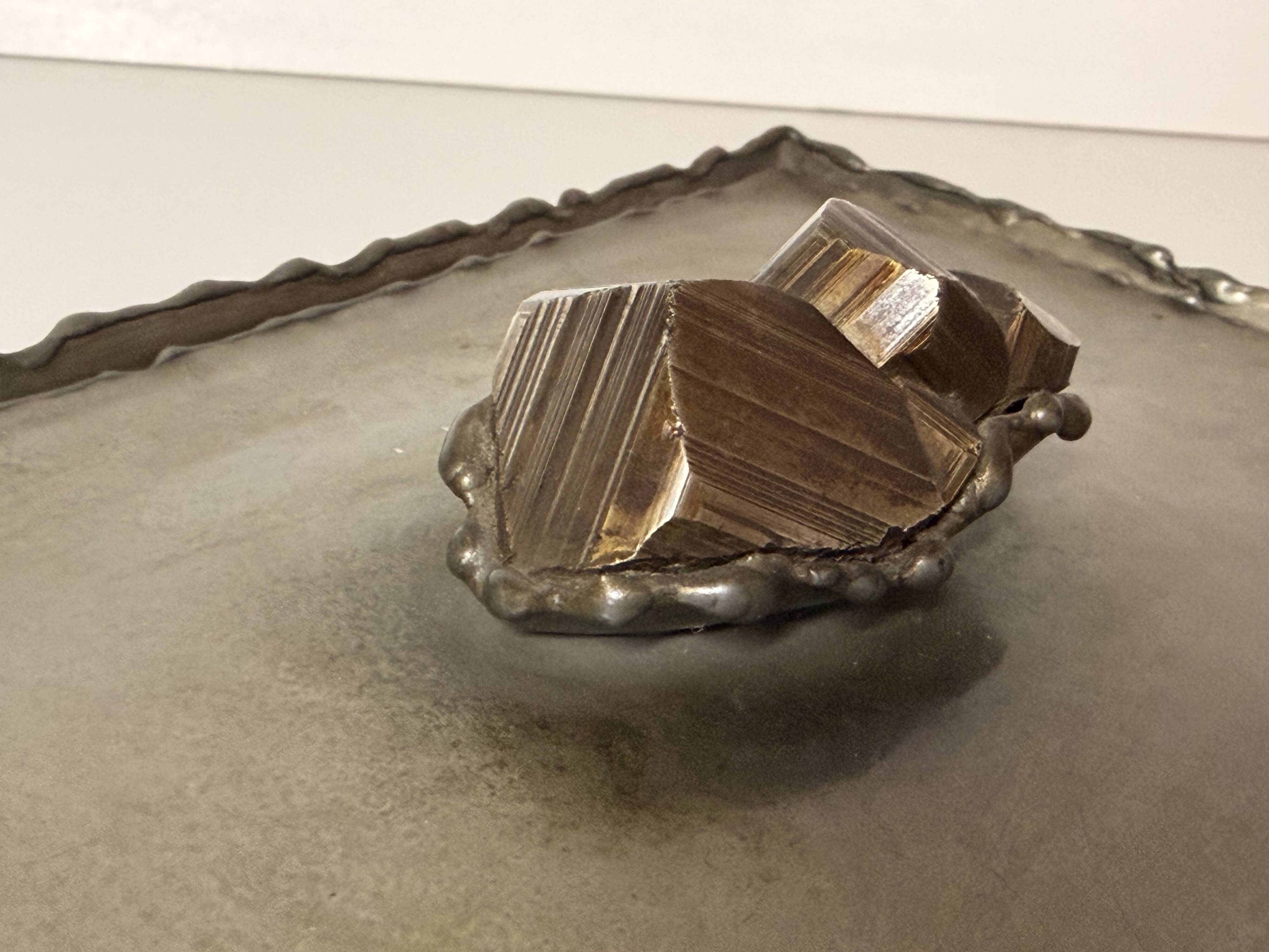 Vintage Handmade Rectangular Pewter Box by Attilio Nani, Italy