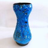 Large vintage seafoam blue artisanal vase