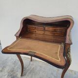Louis XV style lady's desk in marquetry and bronze