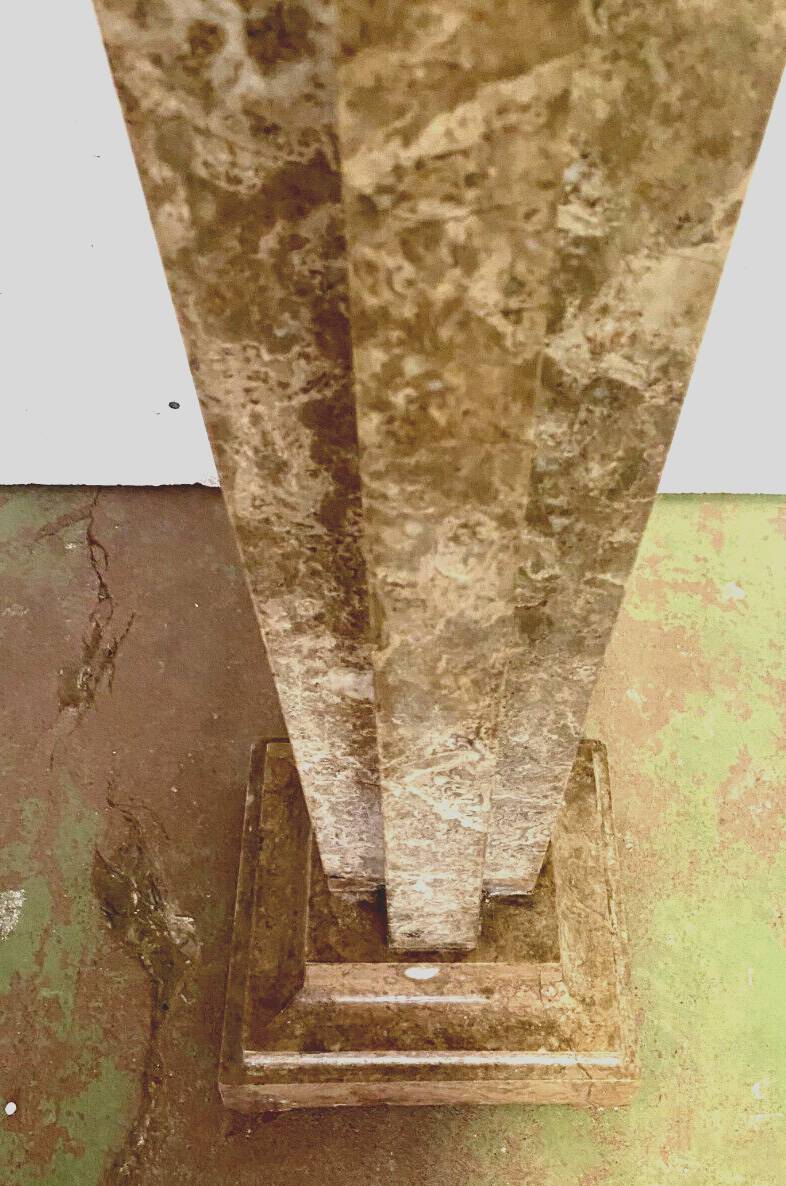 Art Deco marble side table with octagonal top, 20th century