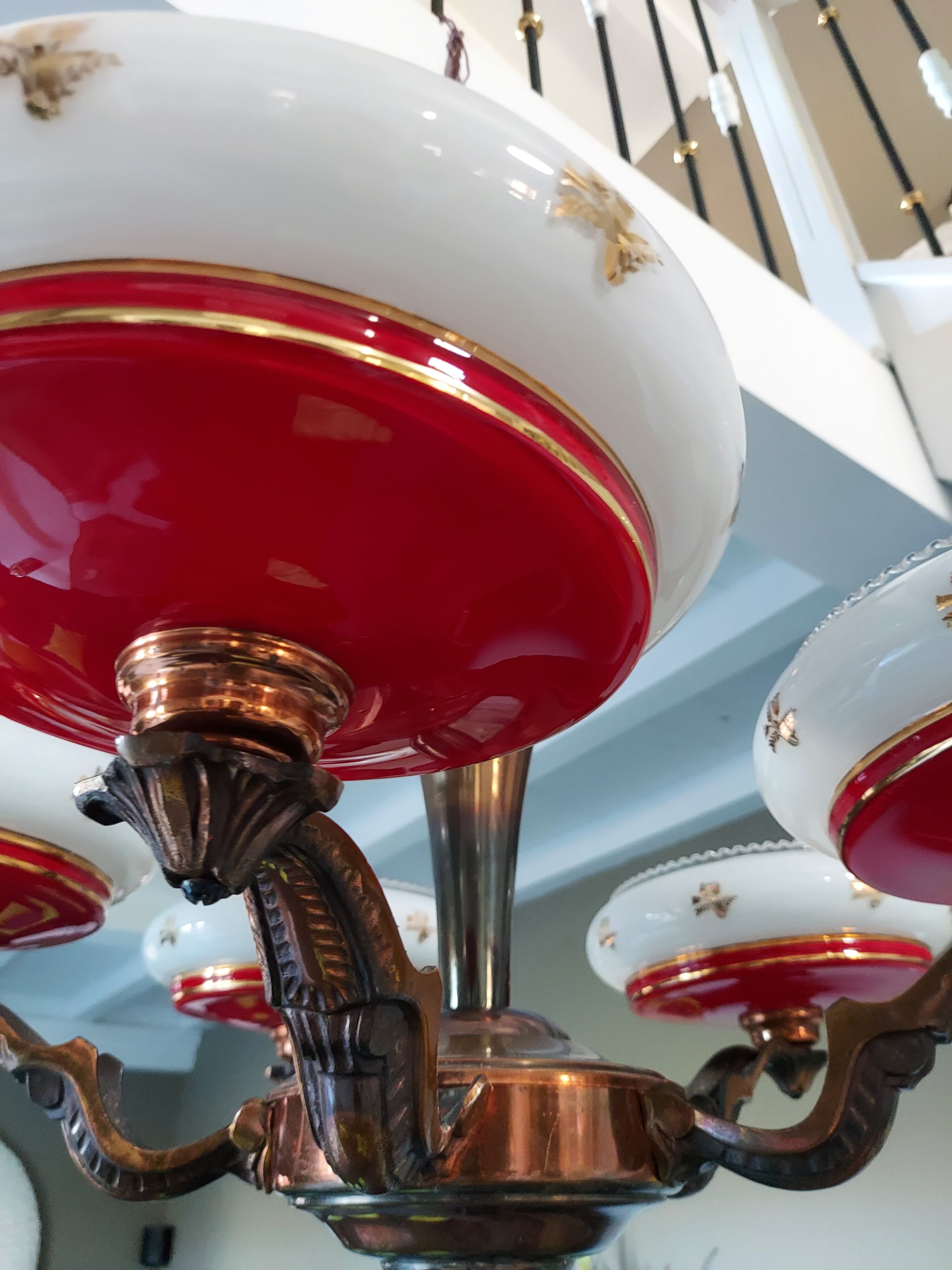 Vintage chandelier Art Deco vintage 1950