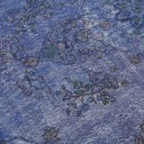 Tapis turc bohème noué à la main des années 1970 180 cm x 274 cm tapis violet