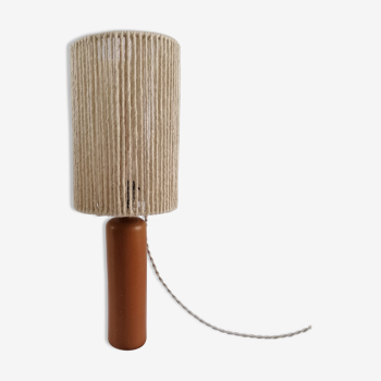 Sandstone and rope laying lamp