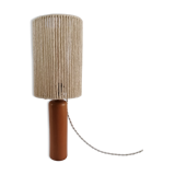 Lampe à poser grès et corde