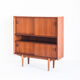 Vintage teak buffet with sliding doors, France 1960