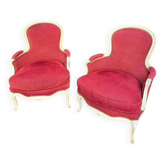 Pair of Louis XV armchairs in excellent condition.