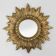 Gold Sunburst Convex Mirror in Resin, France, 1960s