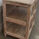 Vitrine en bois blanche crème