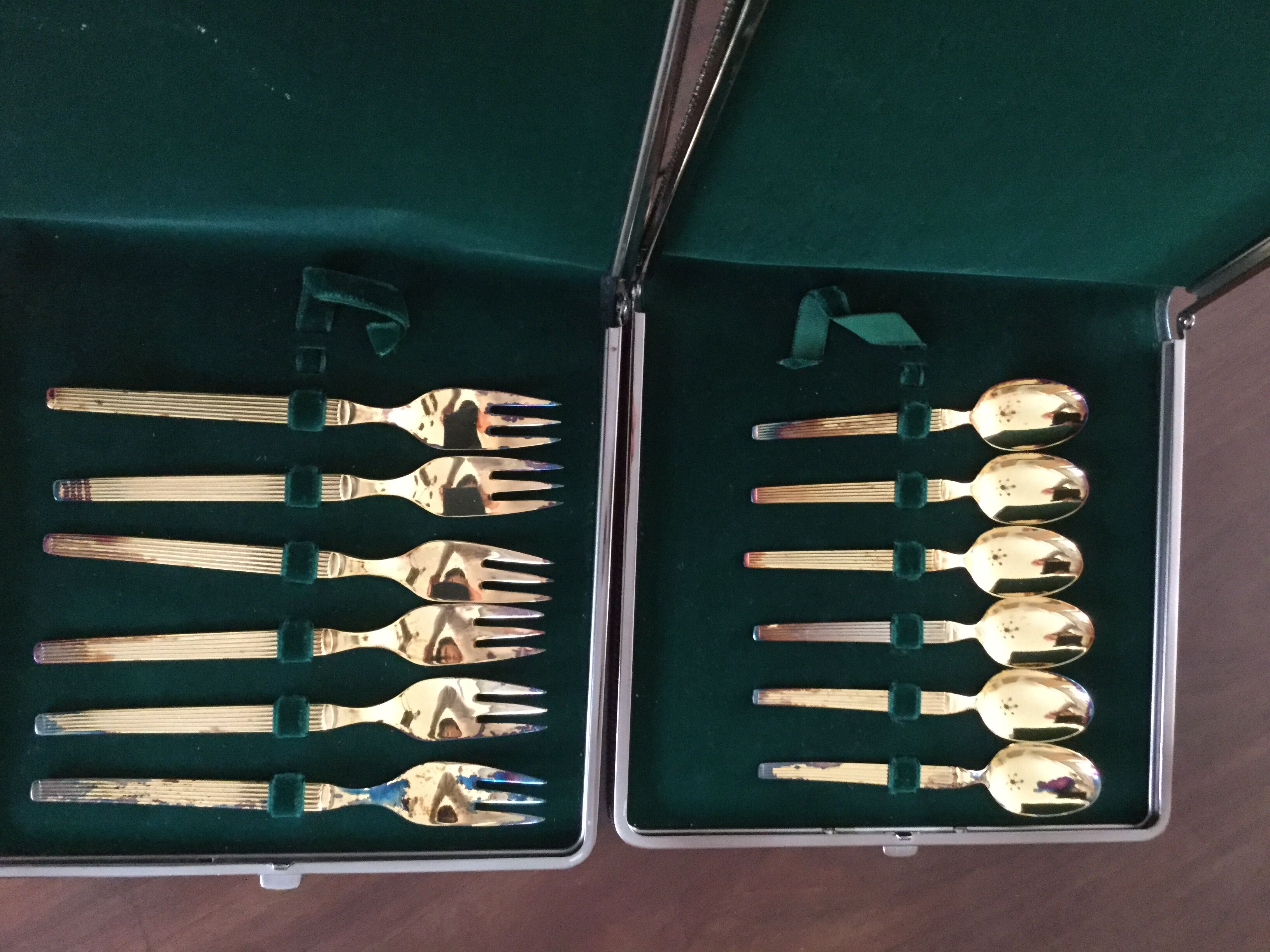 Vermeil dessert service