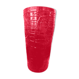 Vase en verre rouge ancien