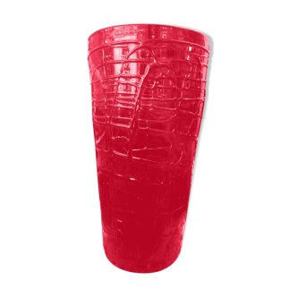 Antique red glass vase