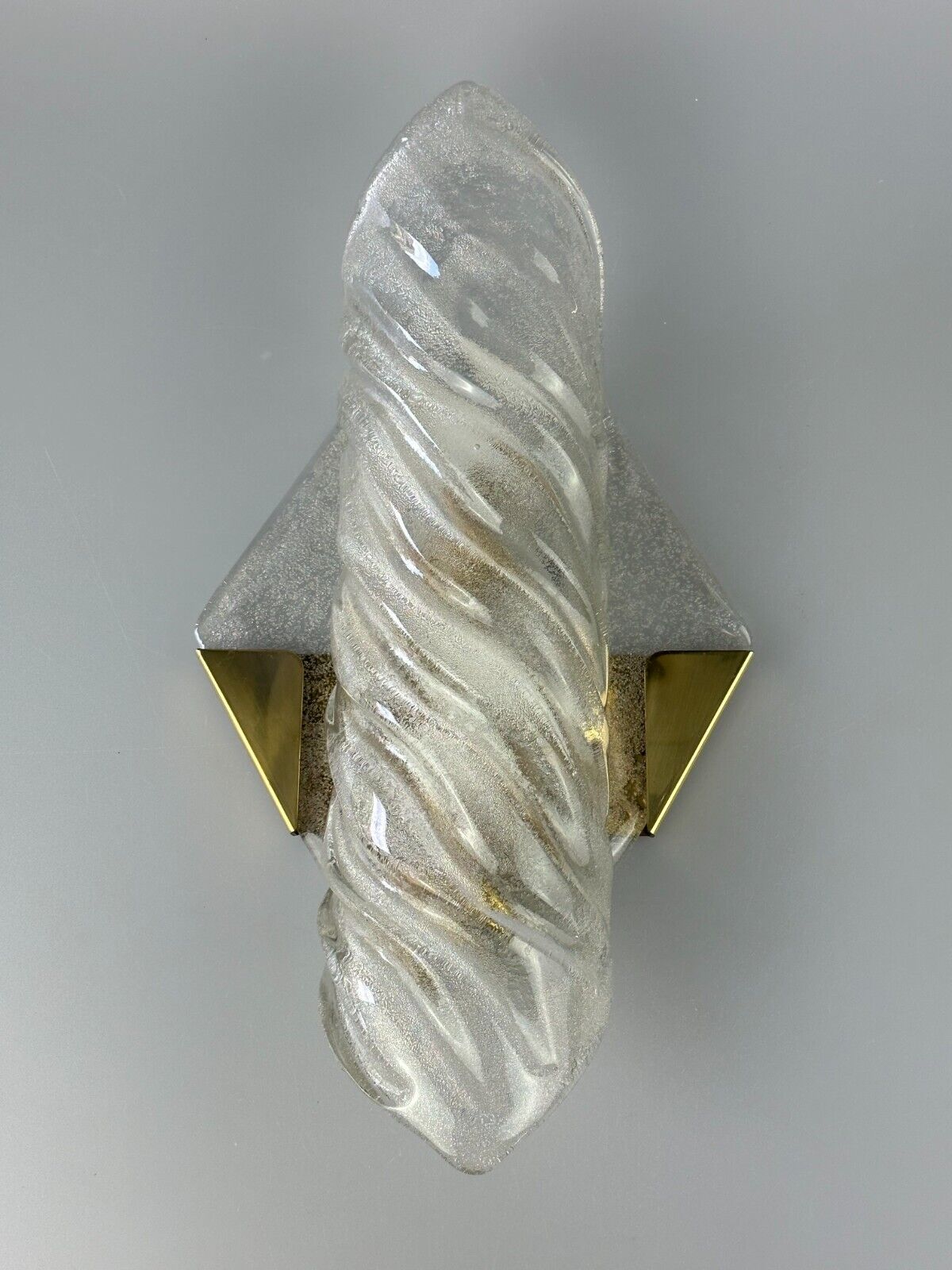 Xl 60s 70s wall lamp wall sconce kaiser lights brass glass space age