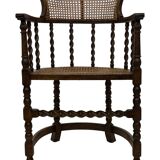 Antique Barley Twist, Rattan Seated Captains Chair easy chair Classic
