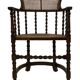 Antique Barley Twist, Rattan Seated Captains Chair easy chair Classic