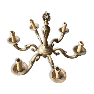 lustre bronze doré Louis