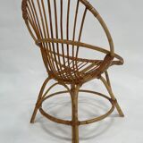 Vintage rattan chair by Dirk van Sliedregt Rohe Noordwolde 1960 in the Netherlands