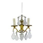 Applique bronze et pampilles style rocaille Louis XV
