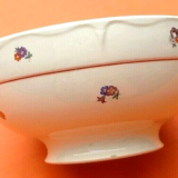 Salad bowl faience floral decoration, 1930