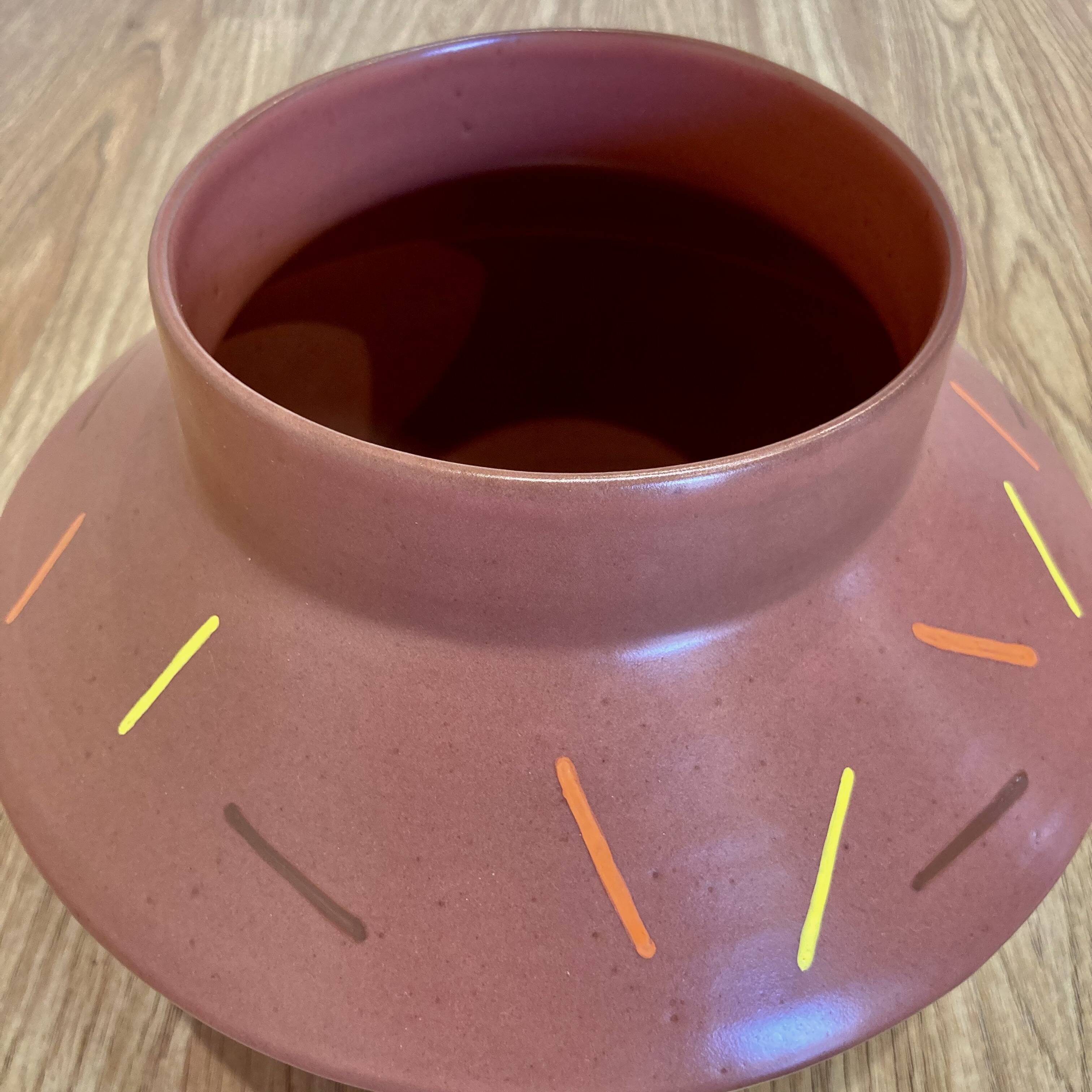 Handmade Scandinavian ceramic vase.