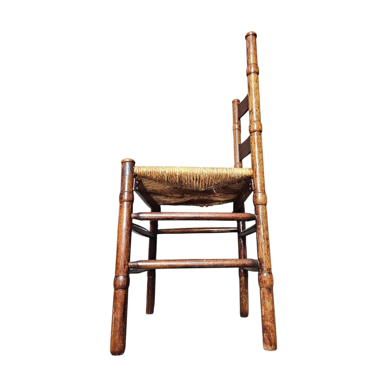 2 chaises en osier Art Déco / École d'Amsterdam / Jac Levee / milieu du siècle