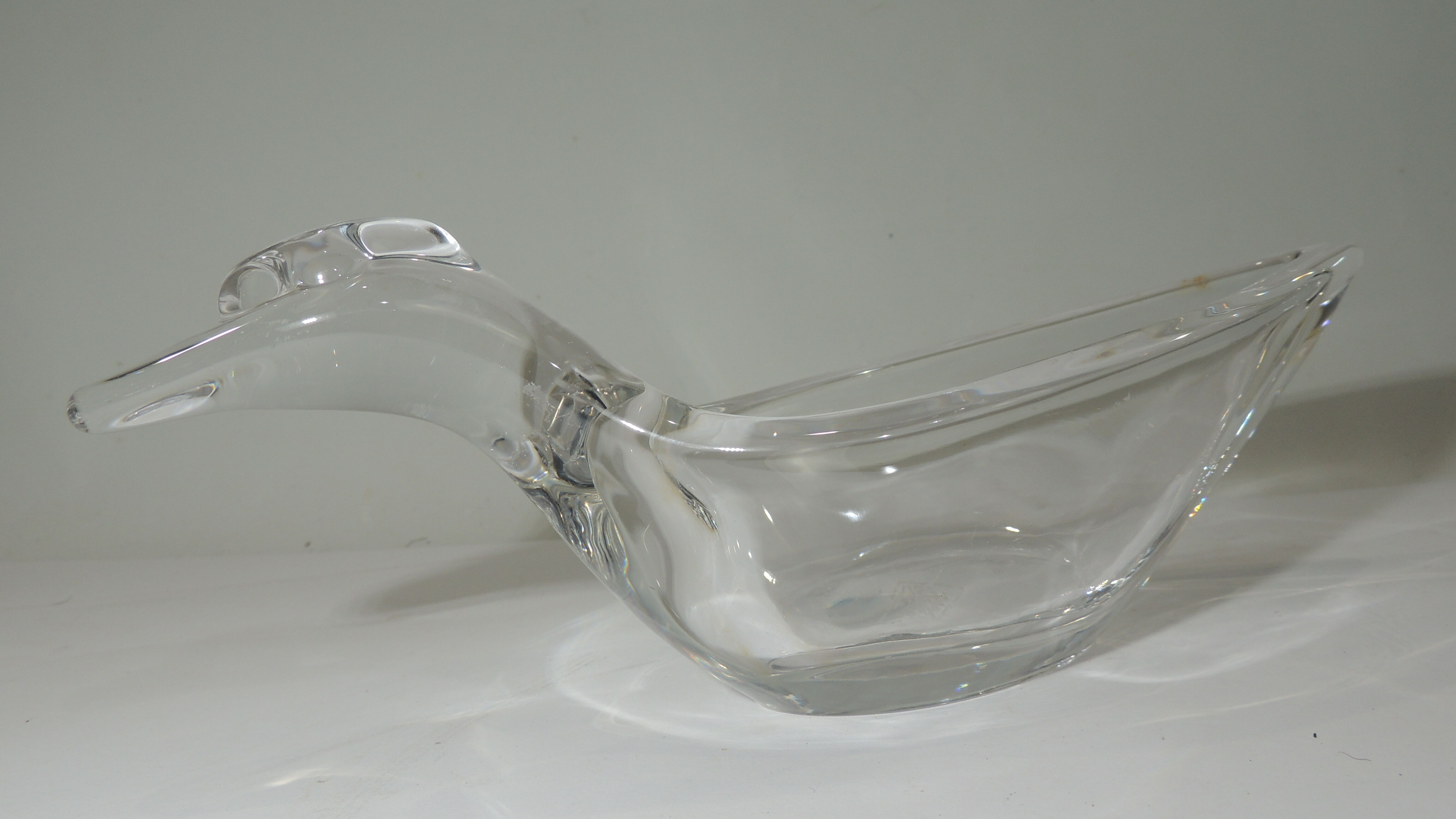 Vide poche « canard » de Vannes cristal vintage