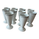 Lot of 10 Limoges porcelain mazagrans.