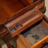 Davenport Regency Antique Desk Circa 1810-1820 in Hardwood and Leather