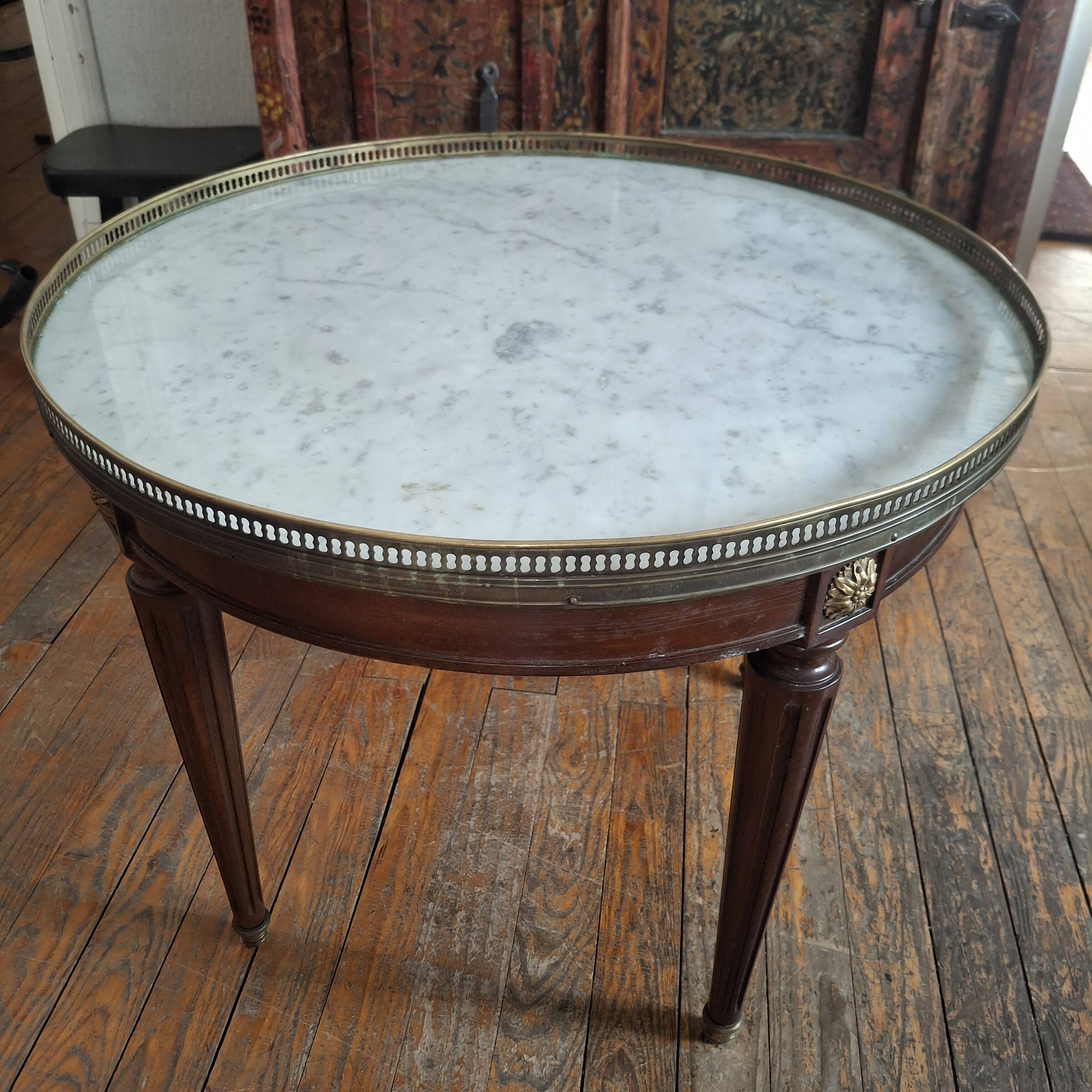 Louis XVI style bouillotte table.