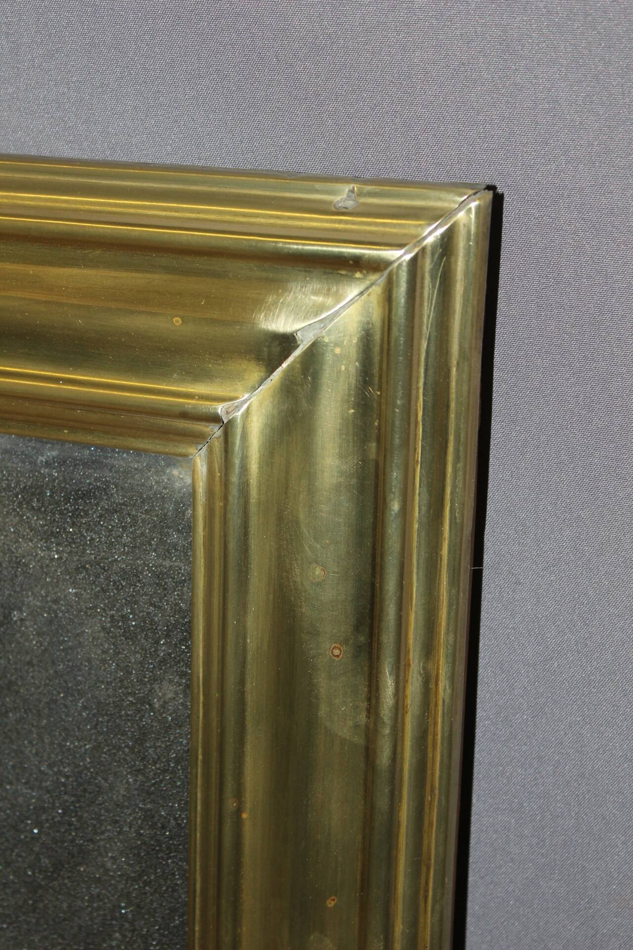 Bistro Mirror in Brass XIX