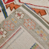 3x11 geometric oushak runner rug,97x348cm