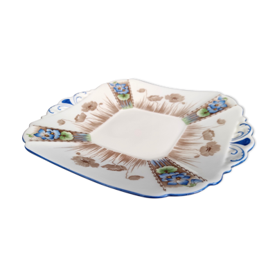 Assiette de service pour un service à thé, Queen Anne façonnée par Shelley, Angleterre, années 1930