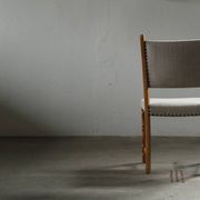 Set of six vintage Danish oak dining chairs, Henning Kjærnulf style, 1960s