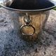 Silver metal champagne bucket