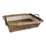 Woven wicker basket