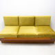 mid century sofabed in walnut by jindrich halabala for up zavody, 1950´s