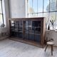 Enfilade meuble de métier XXL portes vitrées