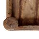 Ancient Indian ritual table of the Bajot type, wood and brass – Rajasthan