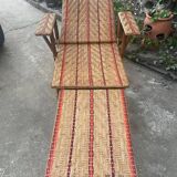 Chaise longue rotin