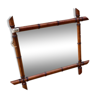 Miroir en bambou 36x27cm