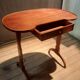 Kidney-shaped side table