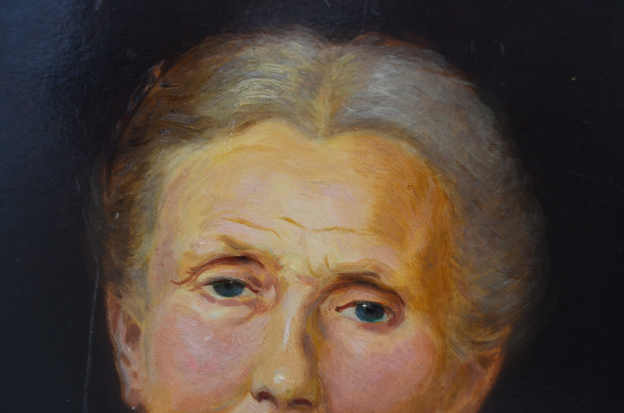 Oil portrait signed by Félix Courché 1934