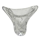 1950s Sèvres Crystal Vase - Freeform Hand-Blown Design