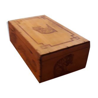 Wood box starch to cat 1930
